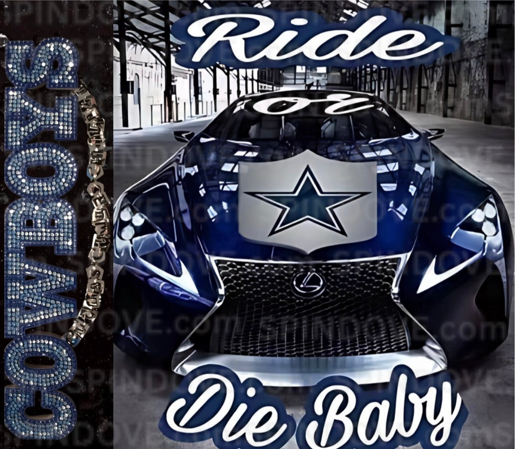 File only sized for 20oz Ride or die cowboys star car
