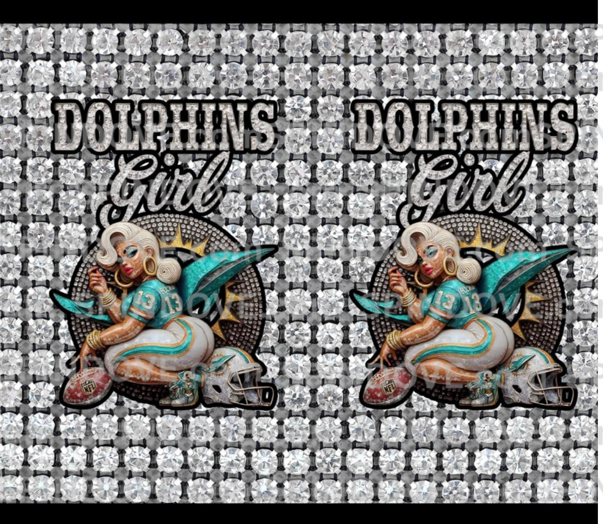 File only Miami football themed bling