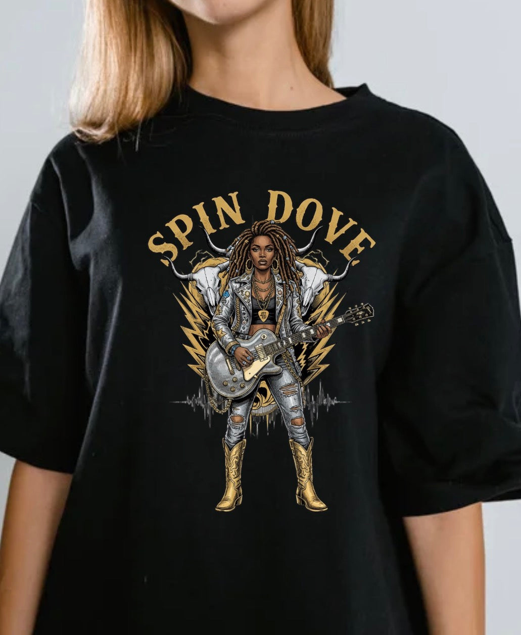 Let’s Rock Spin Dove Tee