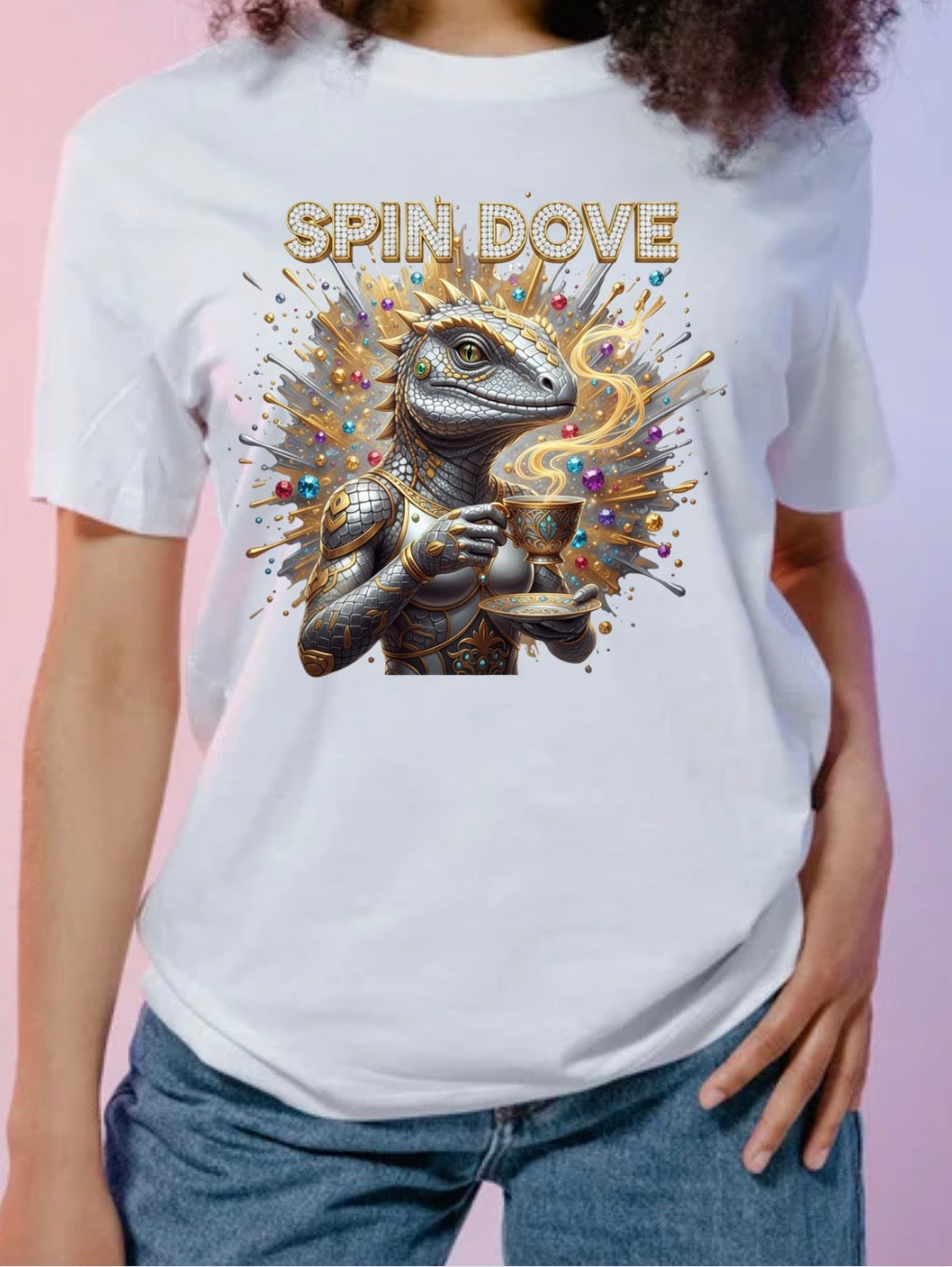 Spot of Tea Spin Dove Tee
