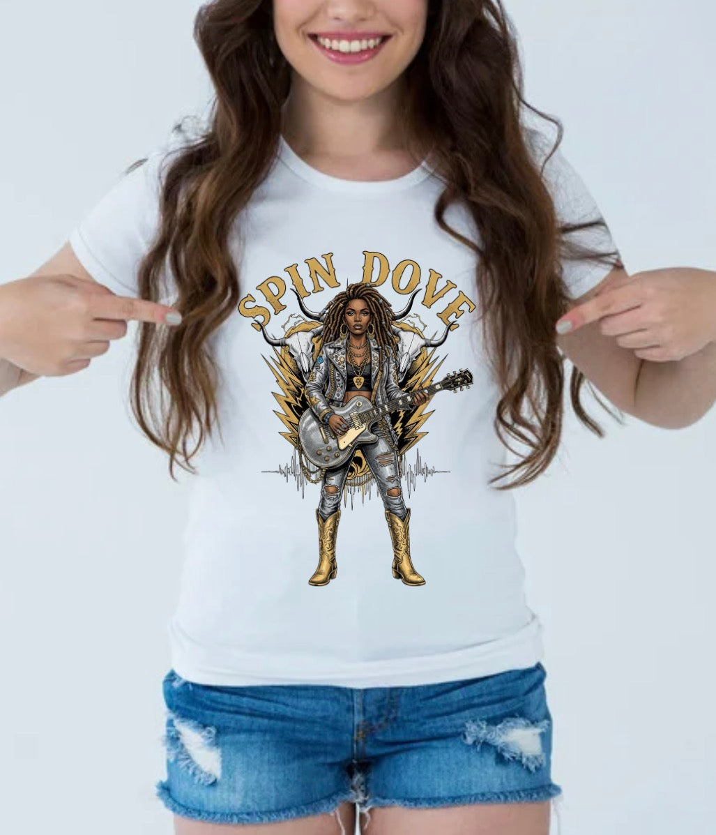 Let’s Rock Spin Dove Tee