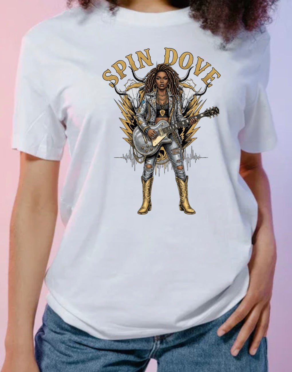 Let’s Rock Spin Dove Tee
