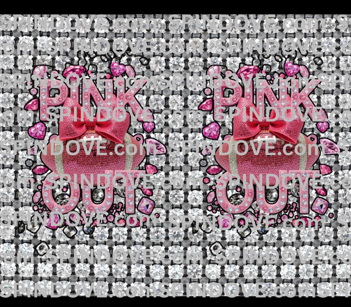 File only pink out bling