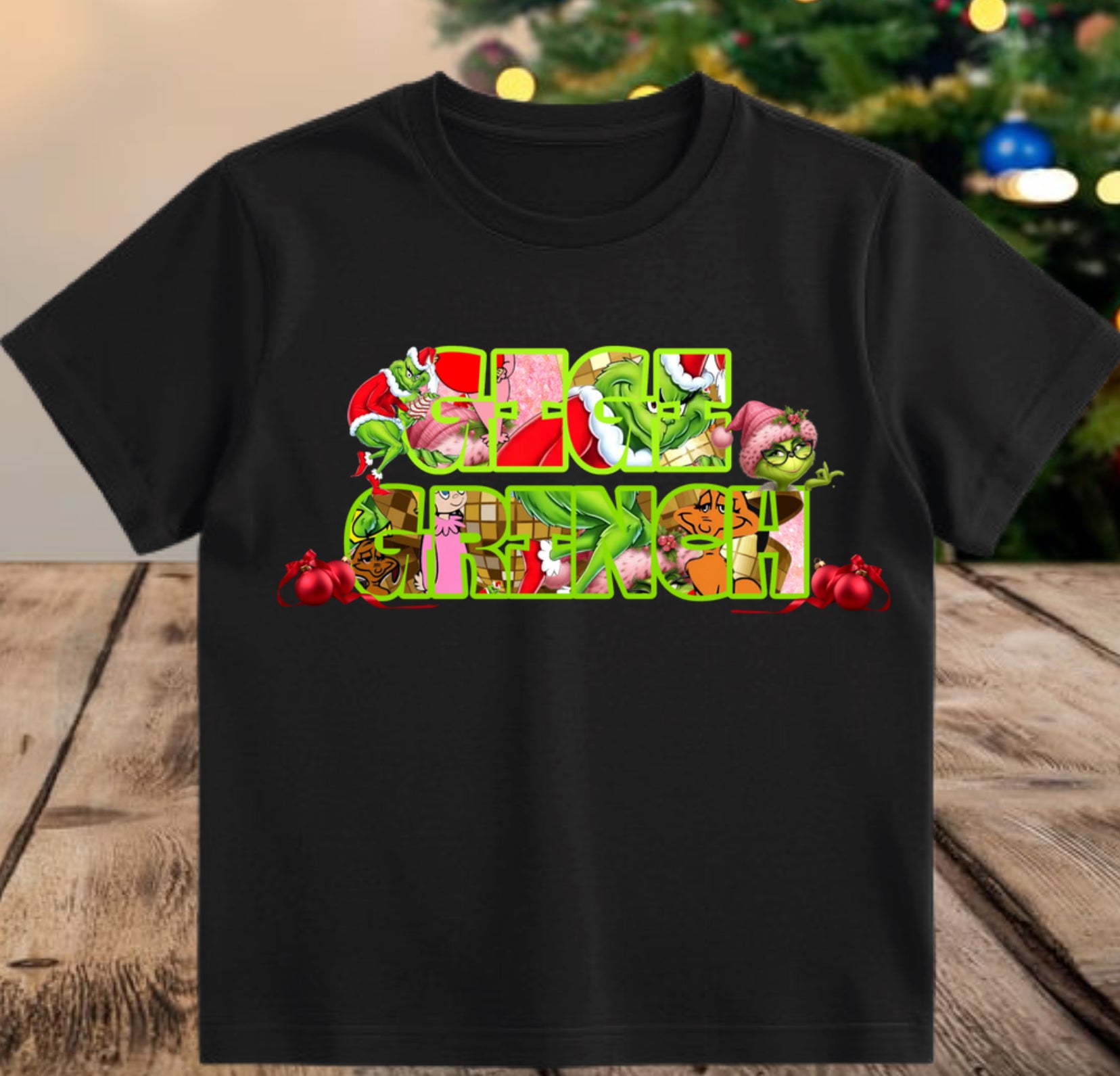 Gigi grinch green tee shirt