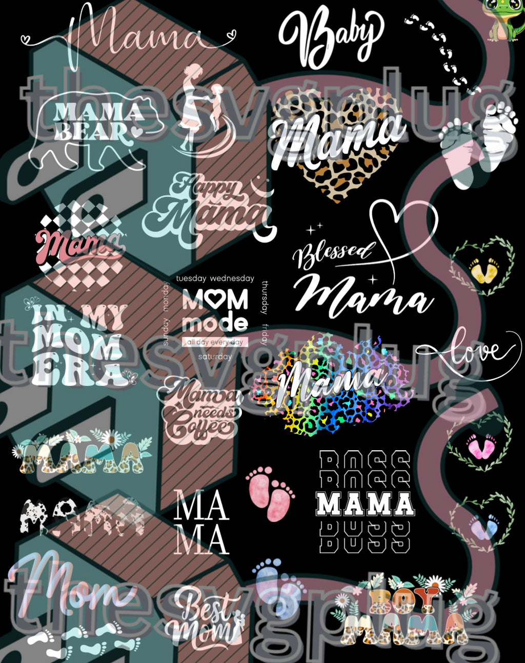 (Digital file download) Bundle flowers mama