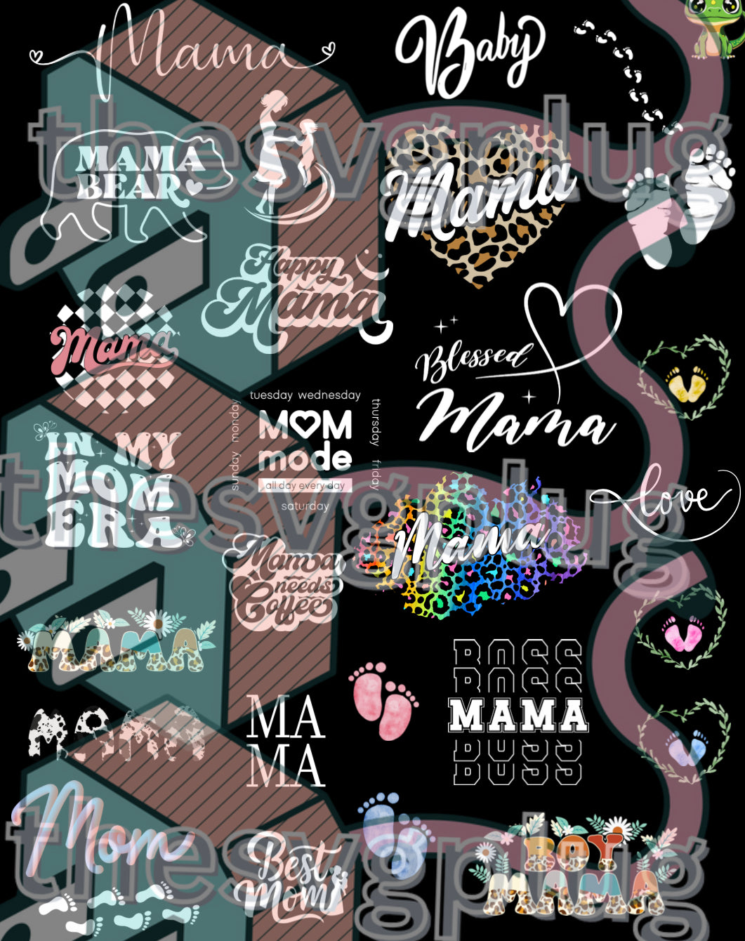 (Digital file download) Bundle flowers mama