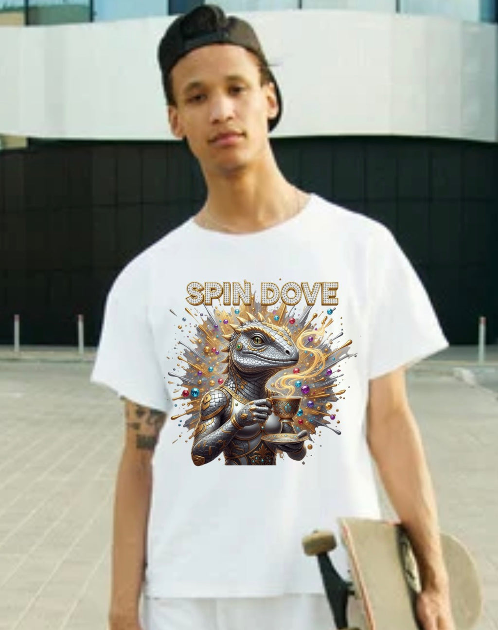 Spot of Tea Spin Dove Tee