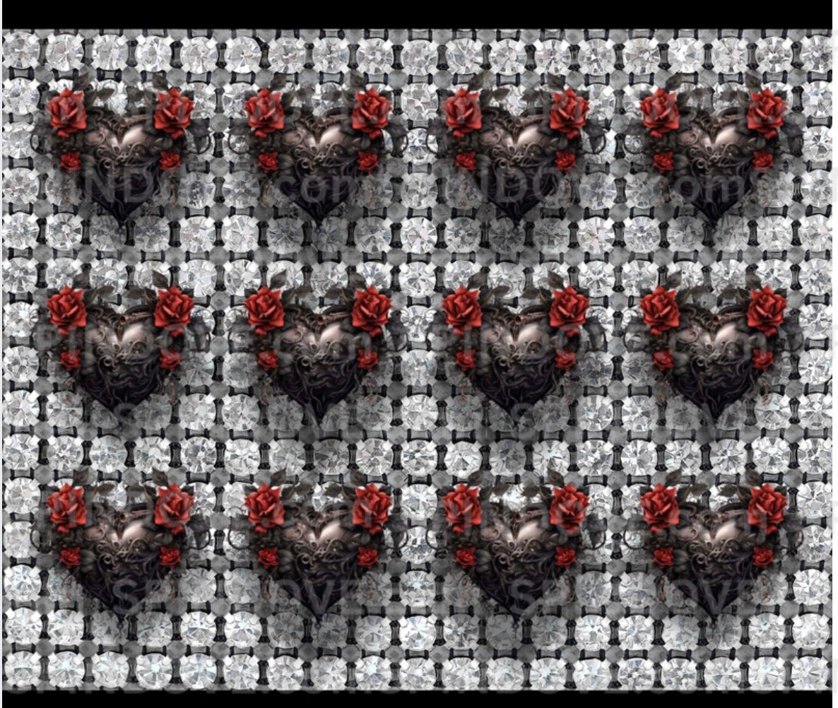 File only 3d hearts on bling